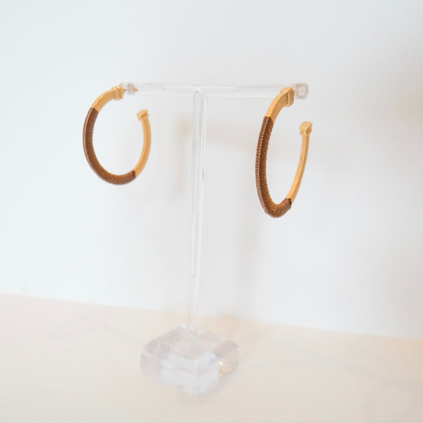 Mocha Gold Hoops