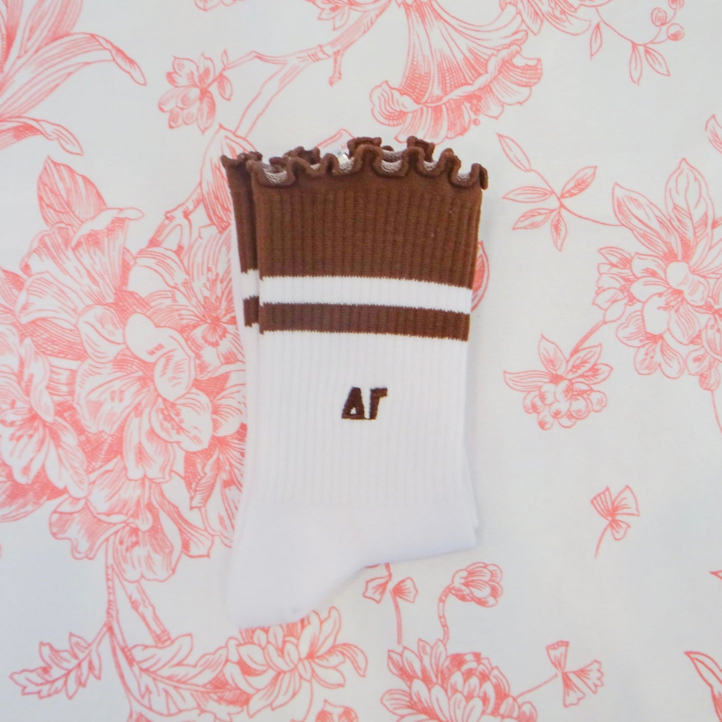 Sorority Lettuce Edge Socks
