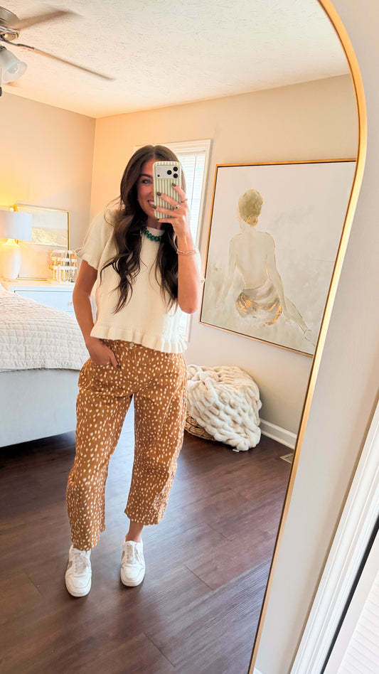 Fawn of You Barrel Jeans