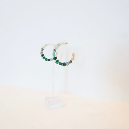 Turquoise Hoops