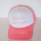 Just a Girl Trucker Hat