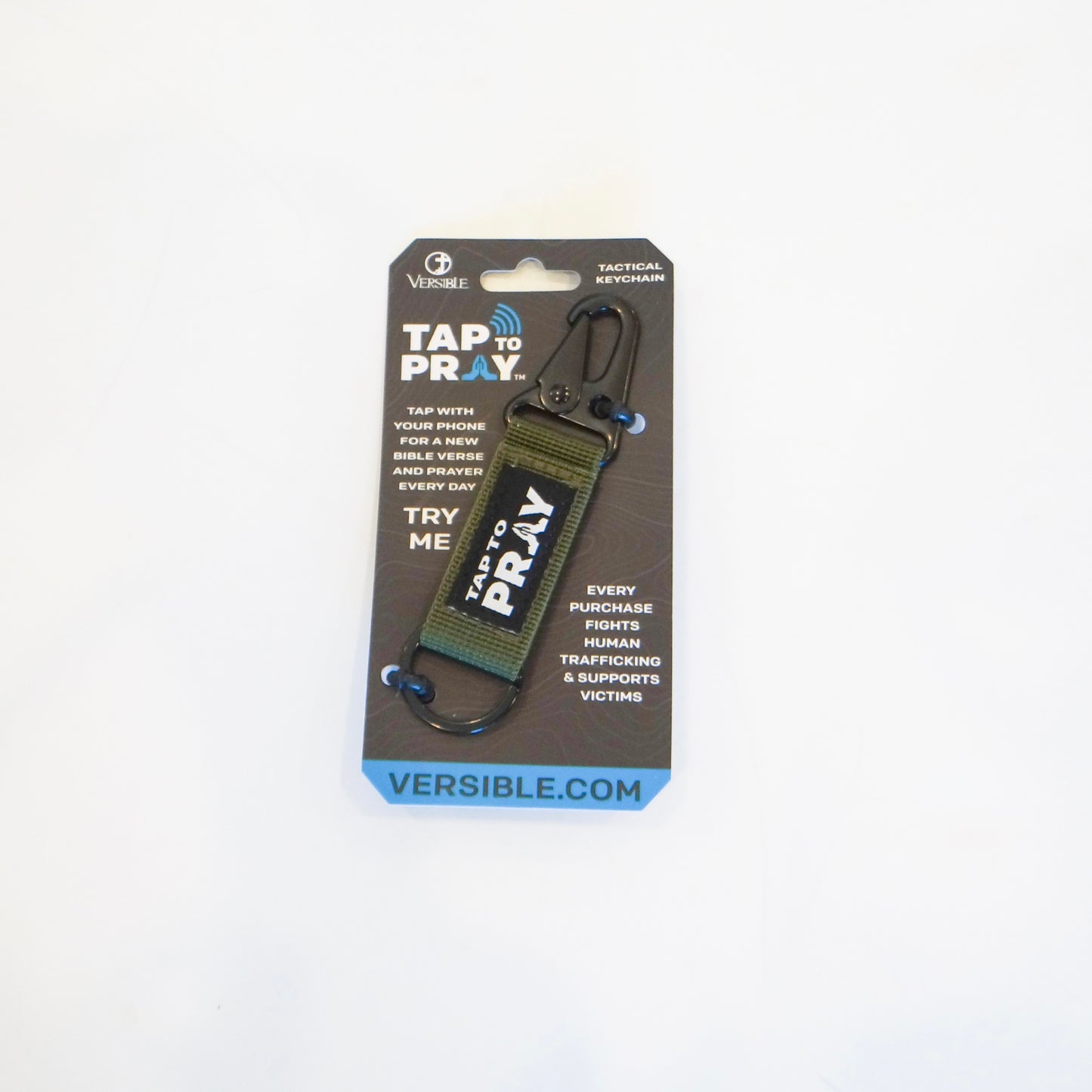 Tap to Pray Tactical Keychains
