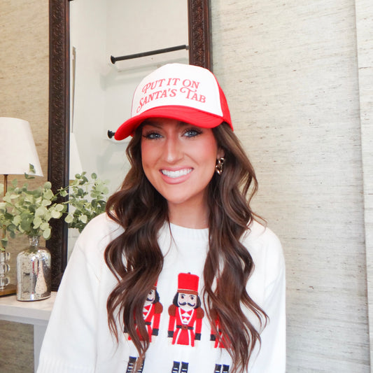 Put It On Santa's Tab Trucker Hat