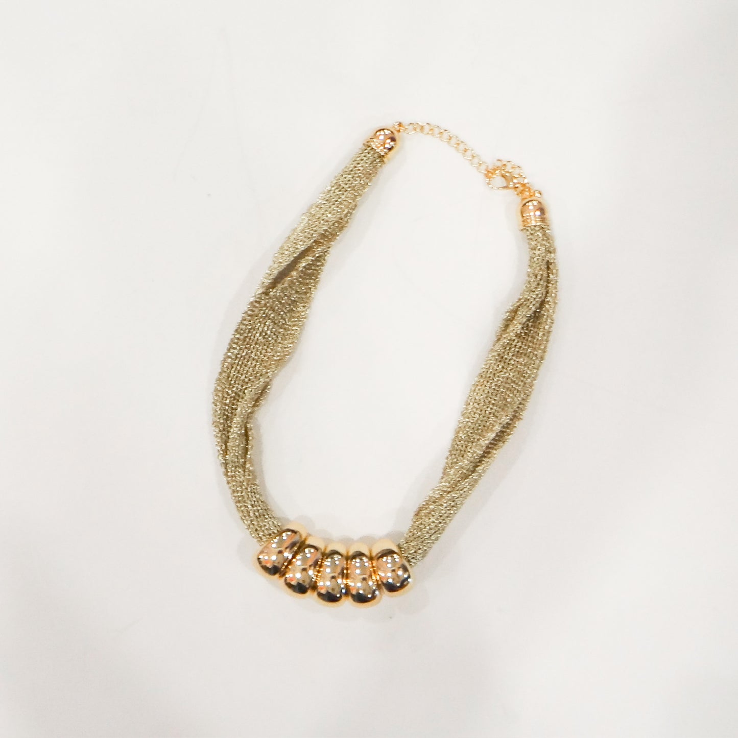 Gold Chunky Bead Necklace