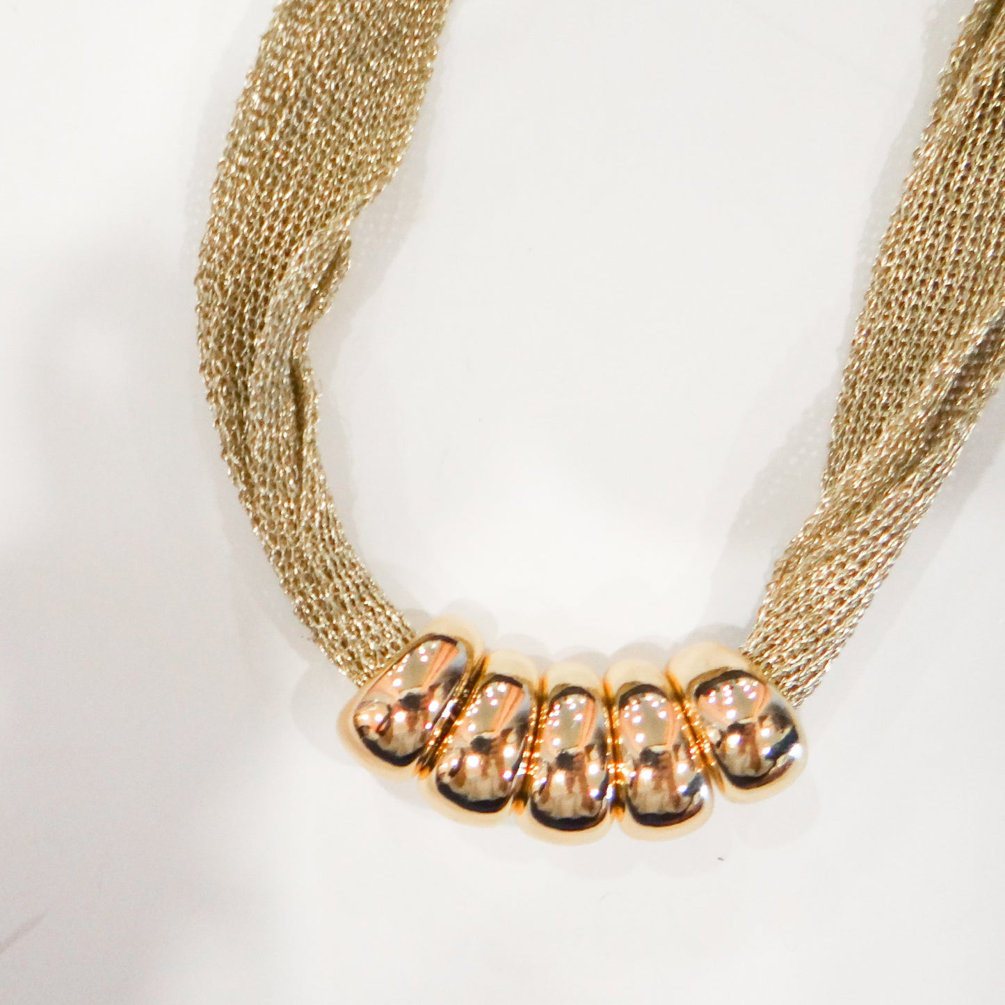 Gold Chunky Bead Necklace