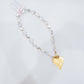 Pearlized Heart Breaker Necklace