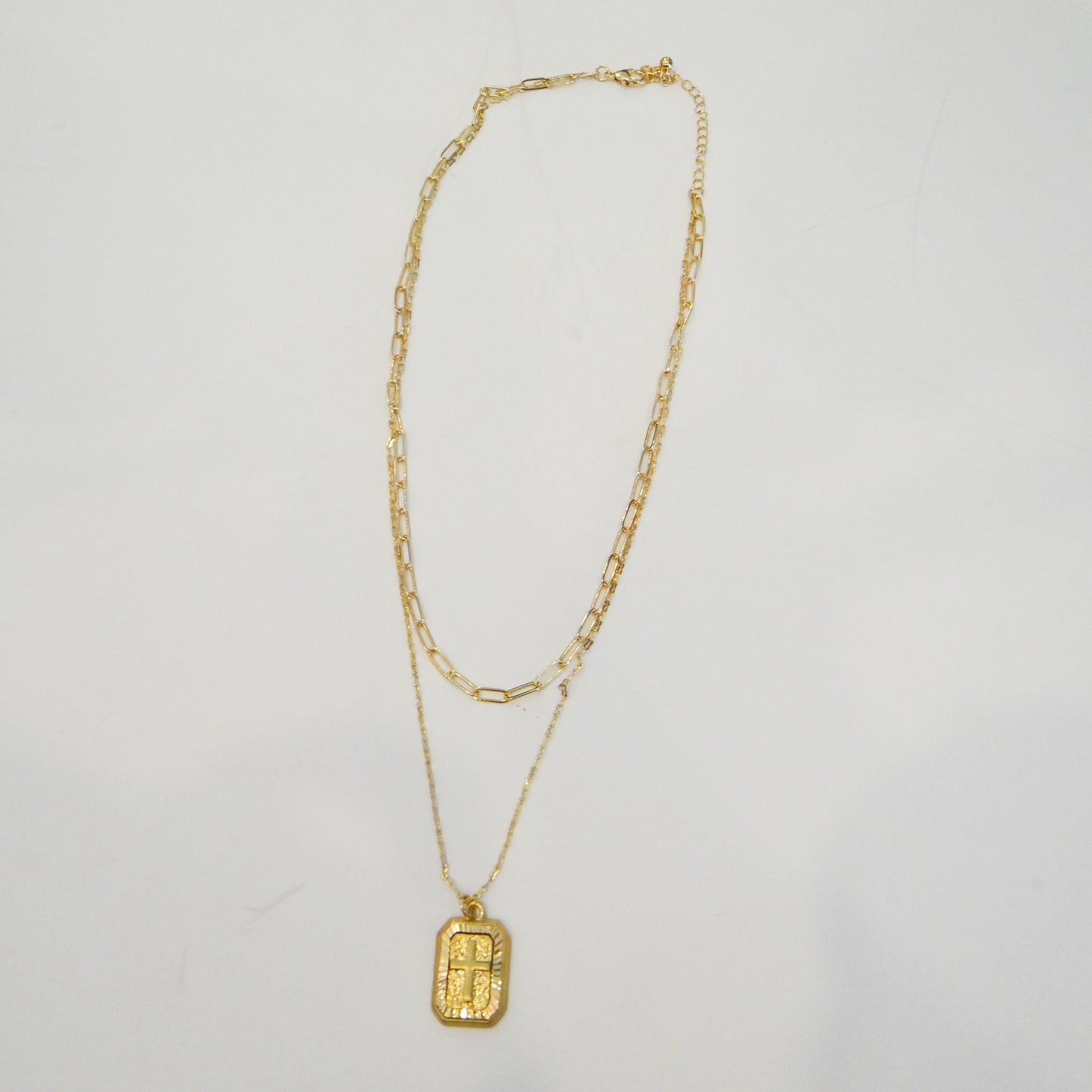 Layered Cross Necklace
