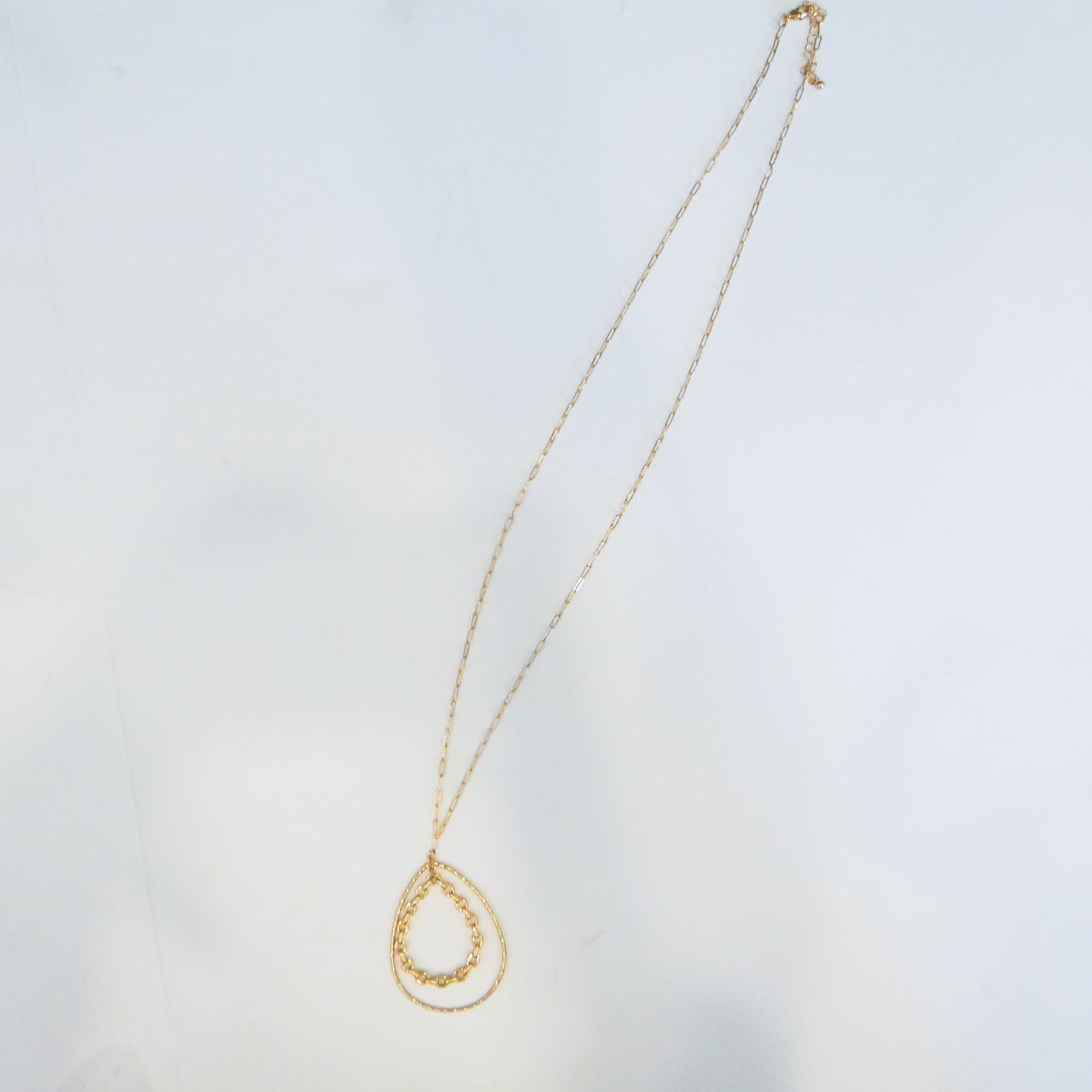 Long Necklace with Chain Pendant