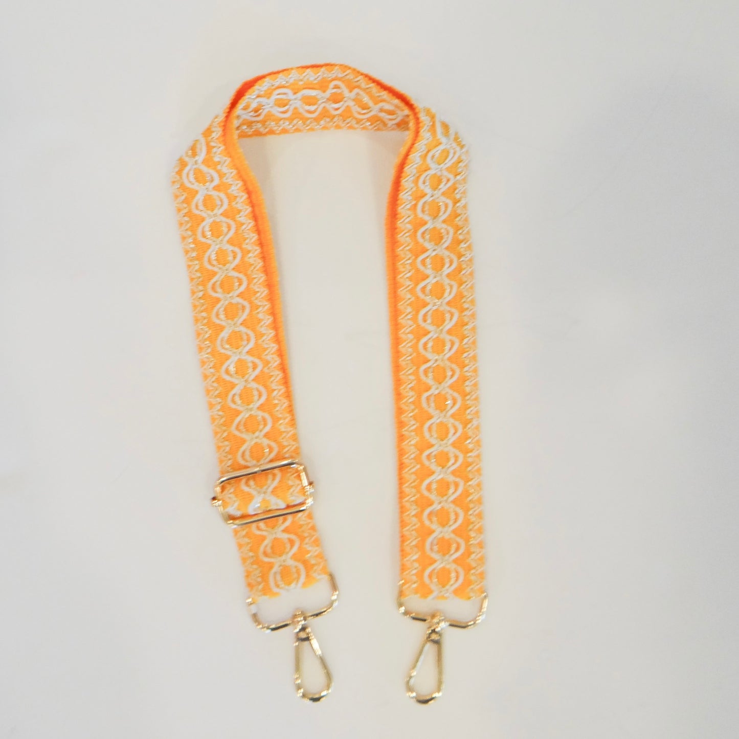 Orange Embellished Purse Strap