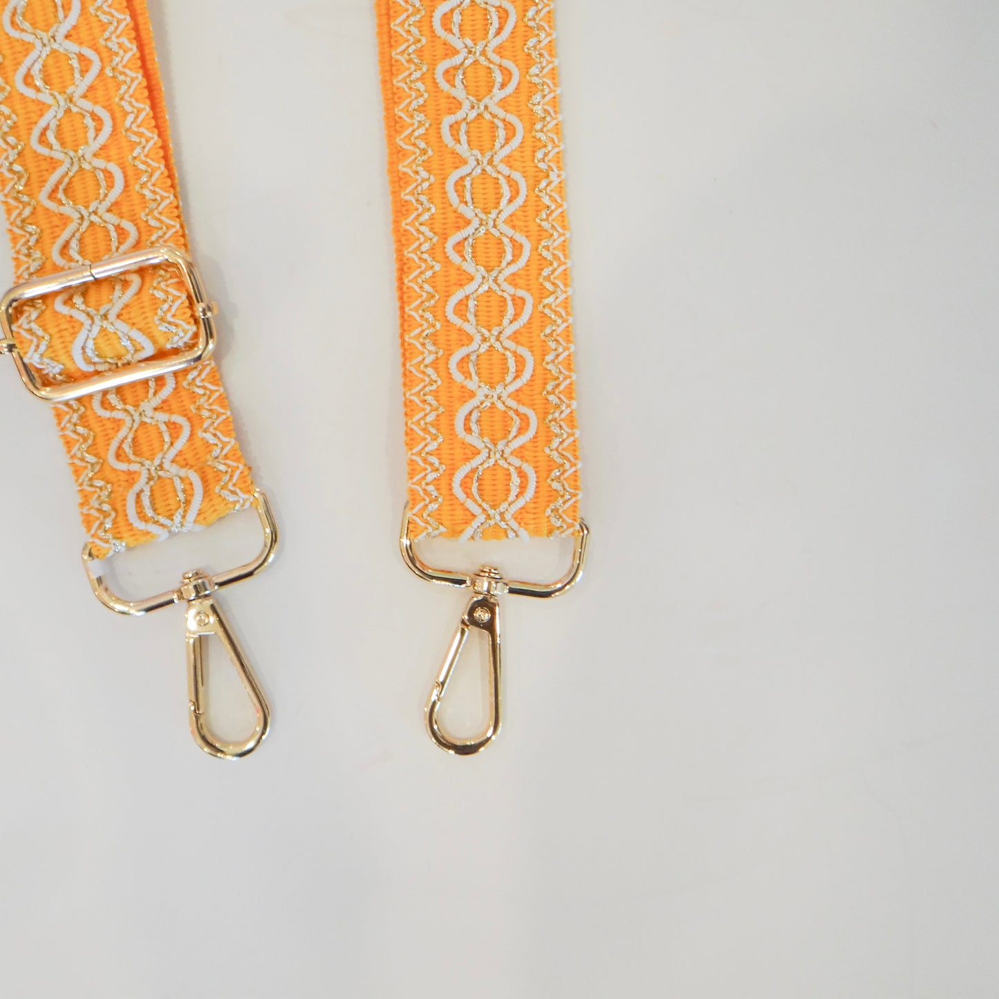 Orange Embellished Purse Strap