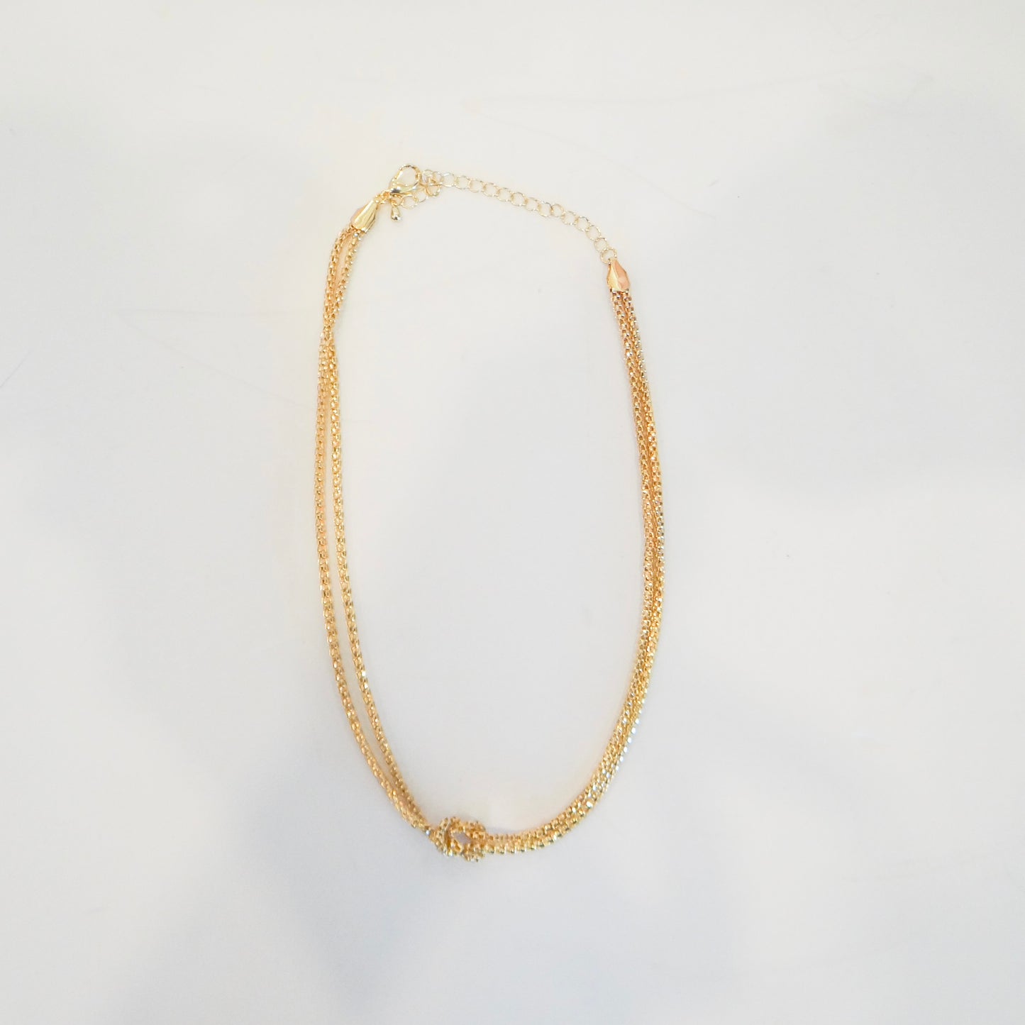Gold Chain Knot Necklace