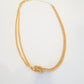 Gold Chain Knot Necklace