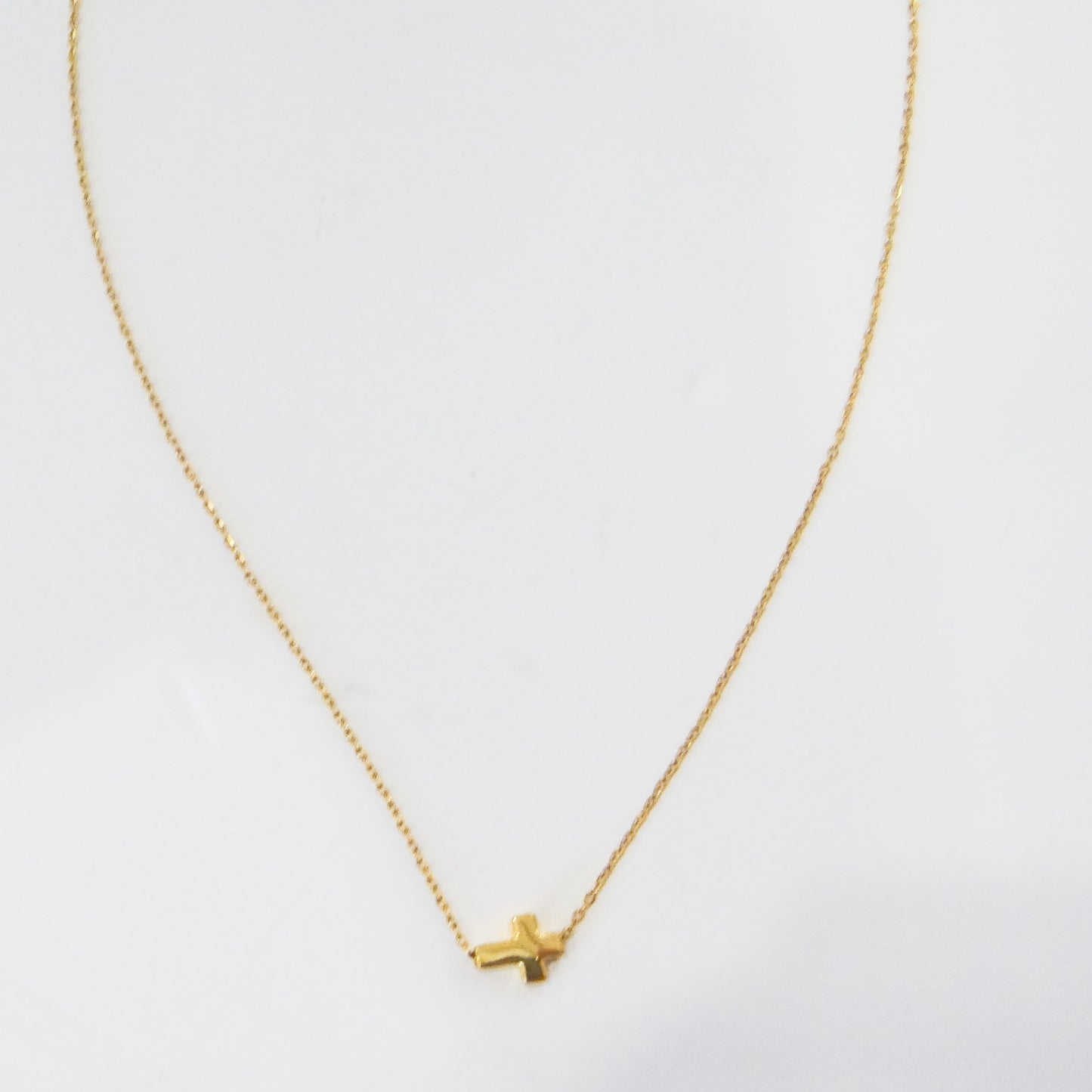 Dainty Gold Cross Necklace