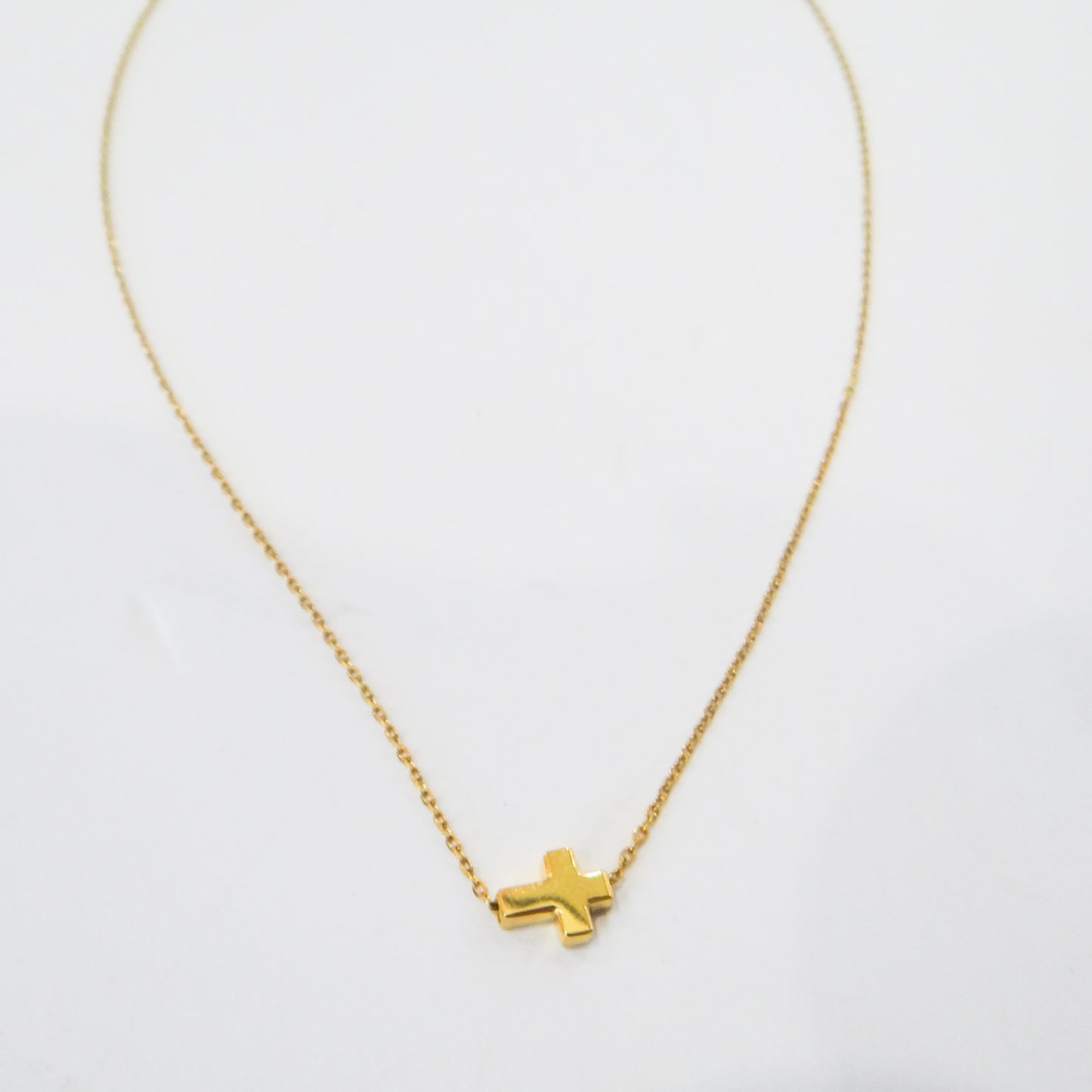 Dainty Gold Cross Necklace