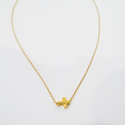 Dainty Gold Cross Necklace