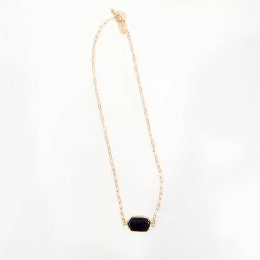 Black Stone Necklace