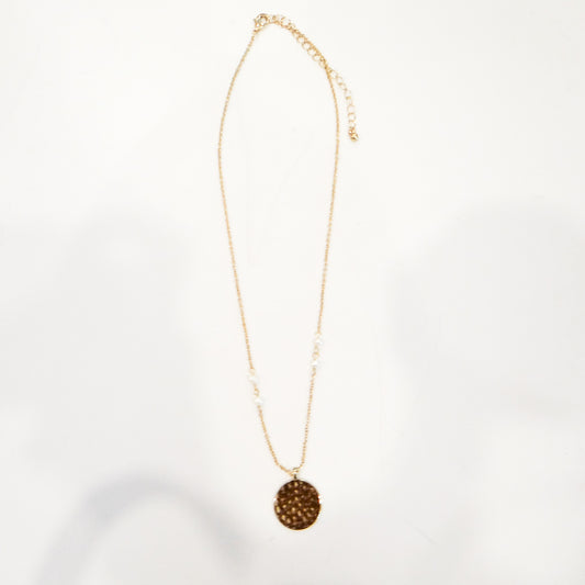 Long Necklace with Pearl Details