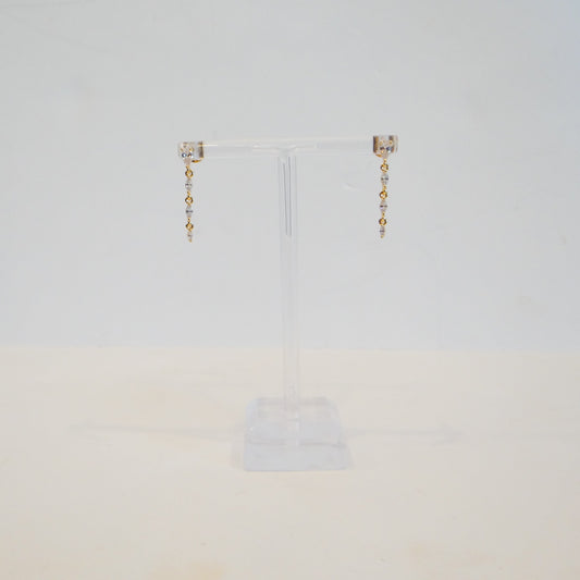 Rhinestone Vine Dangle Earrings