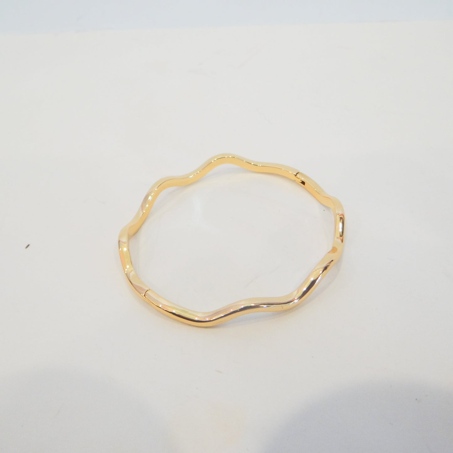 Gold Wave Bangle