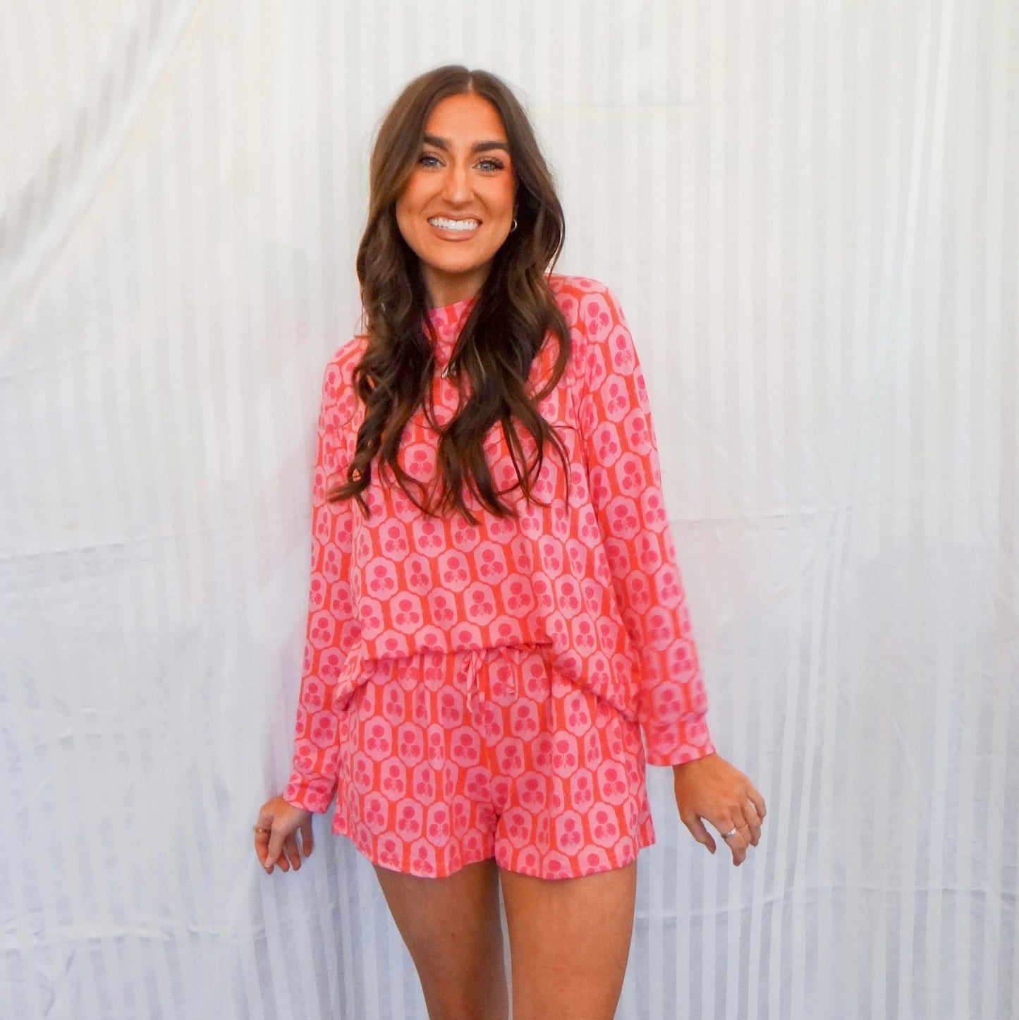 Rosette Charm Pajama Set