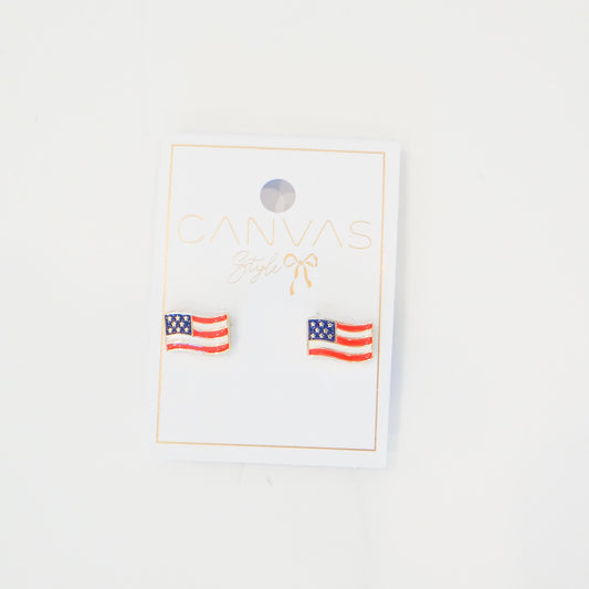 American Flag Studs