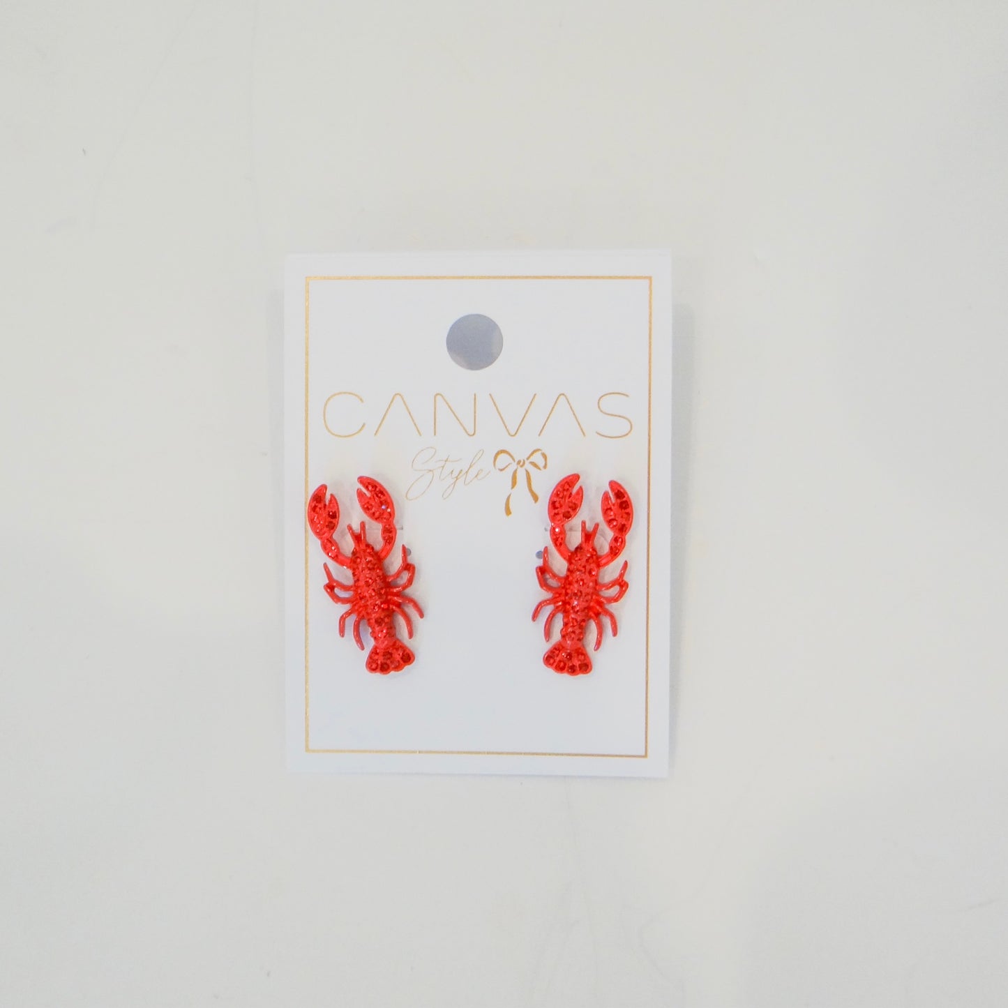 Rhinestone Lobster Studs