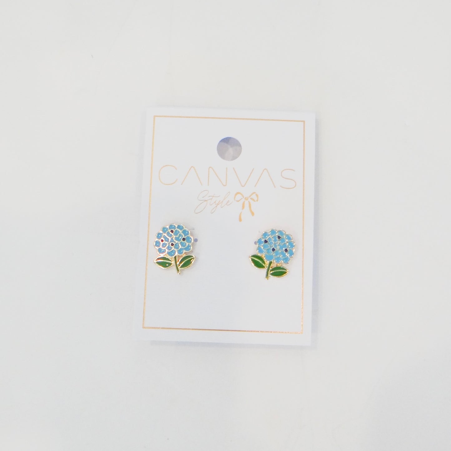 Blue Hydrangea Studs