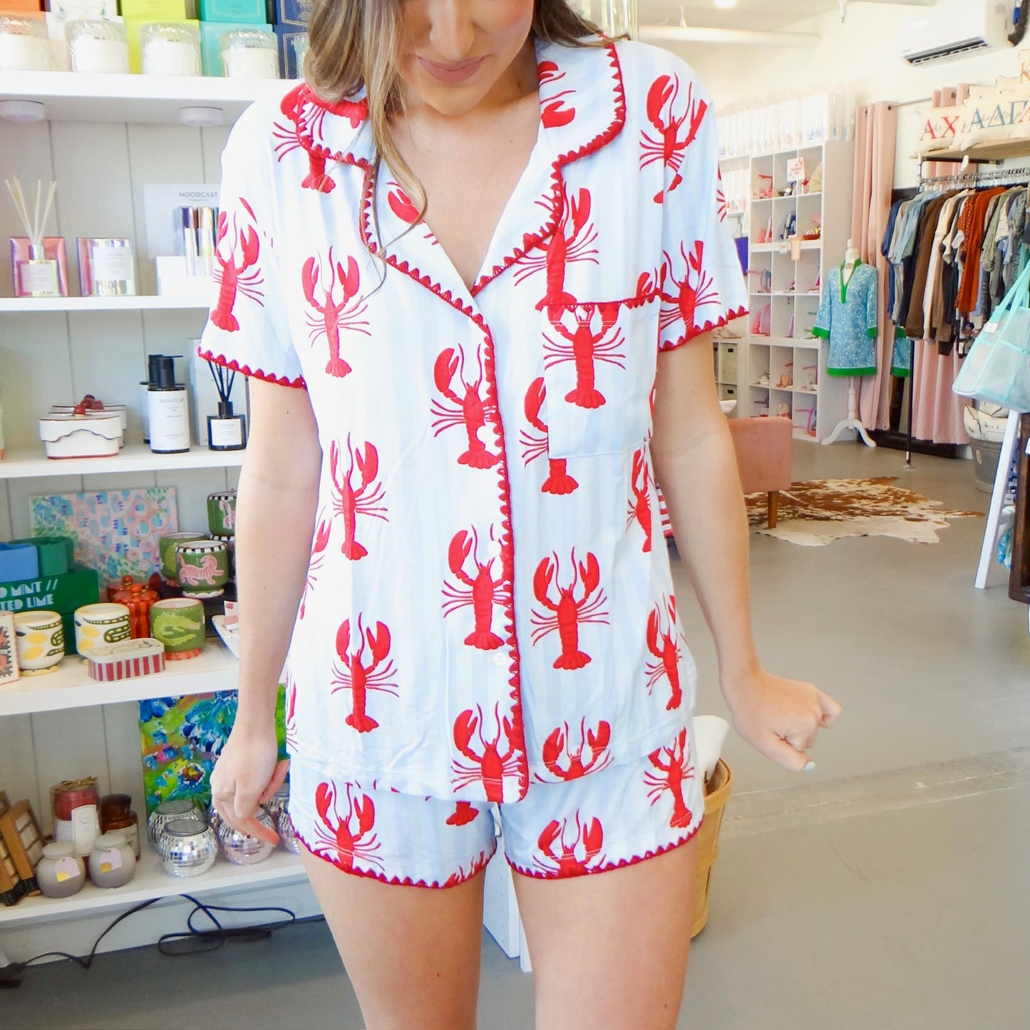 Summer of the Lobster Pajama Set