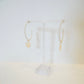Tiger Pearl Hoop Earrings