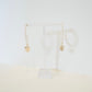 Tiger Pearl Hoop Earrings