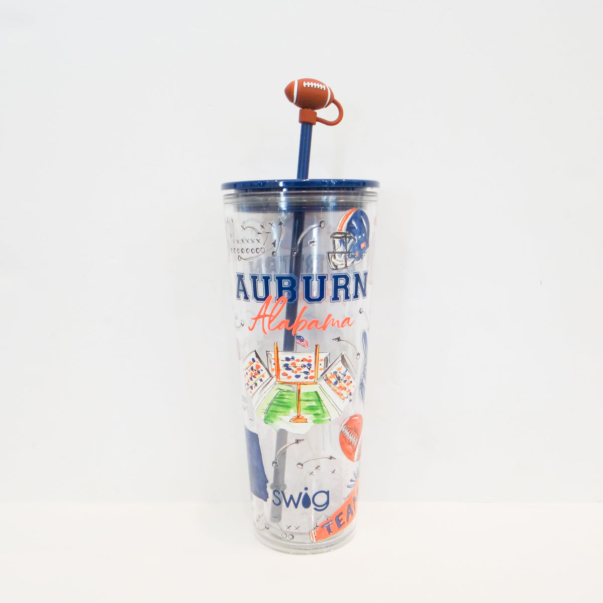 Tailgates in Auburn Plastic Tumbler 24oz