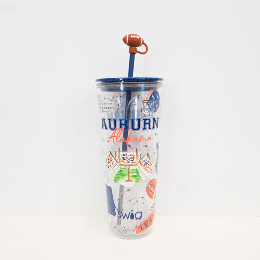Tailgates in Auburn Plastic Tumbler 24oz