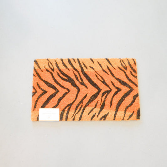 Tiger Print Coir Doormat