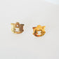 Classic Auburn Gold Stud Earrning