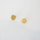 Gold Mini Tiger Stud Earrings