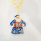 Chinoiserie Santa Acrylic Ornament