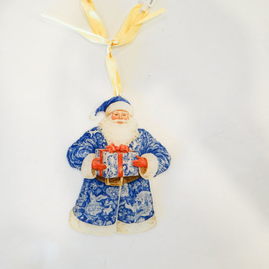 Chinoiserie Santa Acrylic Ornament