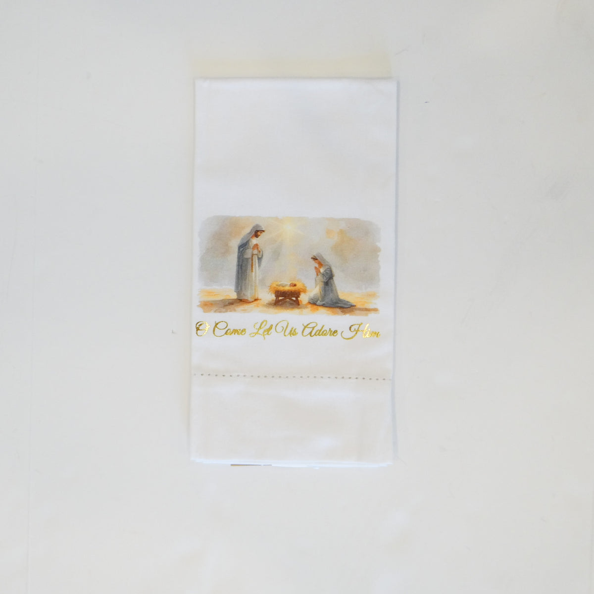 Let Us Adore Him Hand Towel