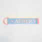 Woven Auburn Keychain
