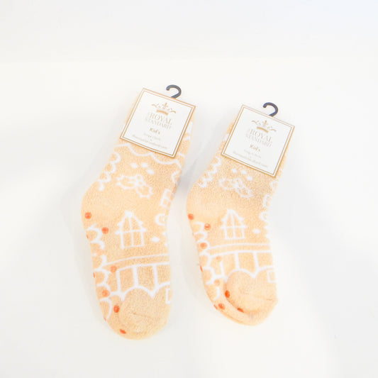 Kids Gingerbread Snuggle Socks