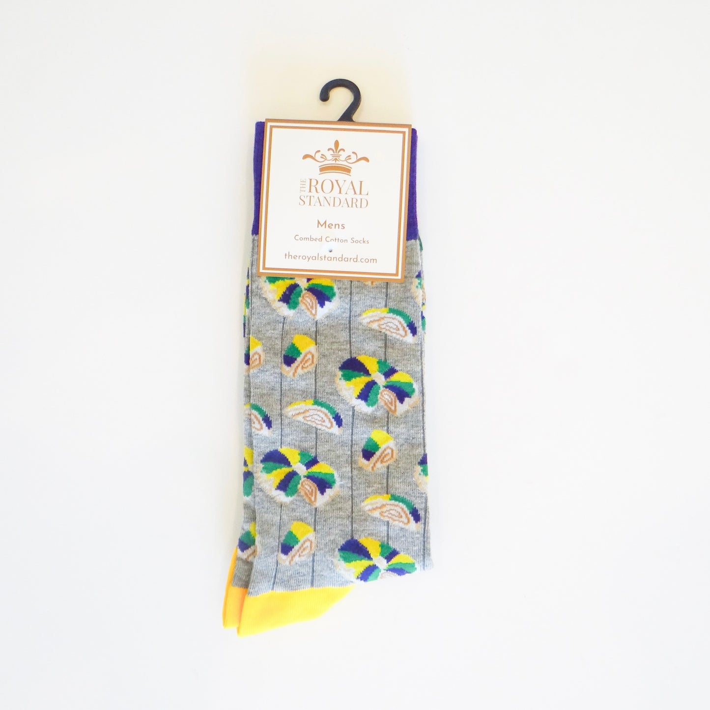 Men's Here for the King Cake Socks
