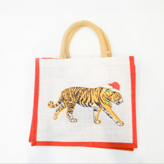 Christmas Tiger Gift Tote