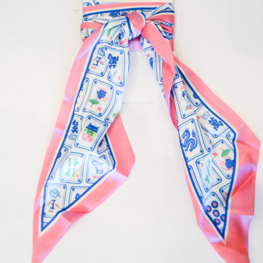 Mahjong Skinny Scarf