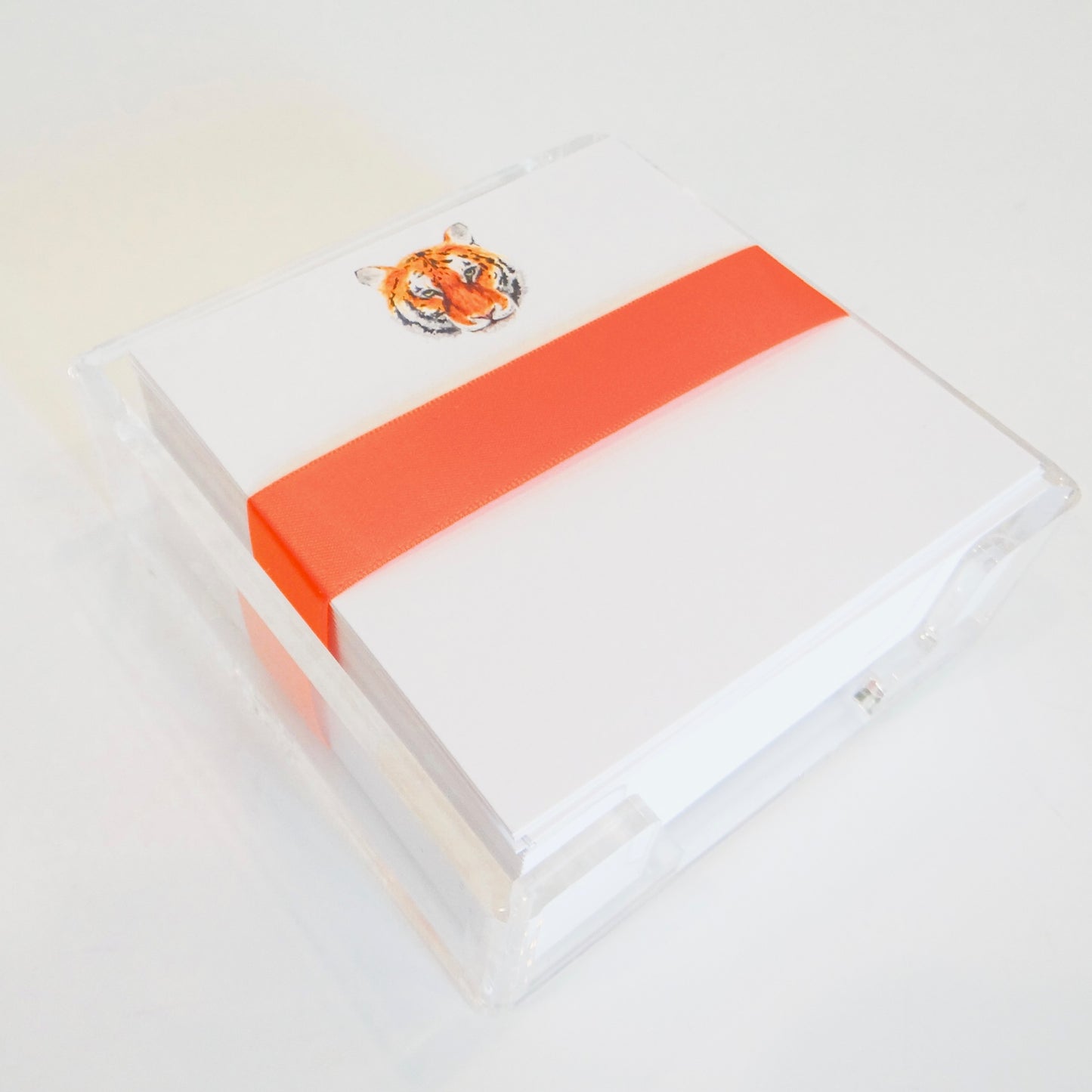 Tiger Face Square Desk Set