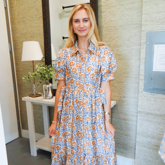 Floral Camel Dress