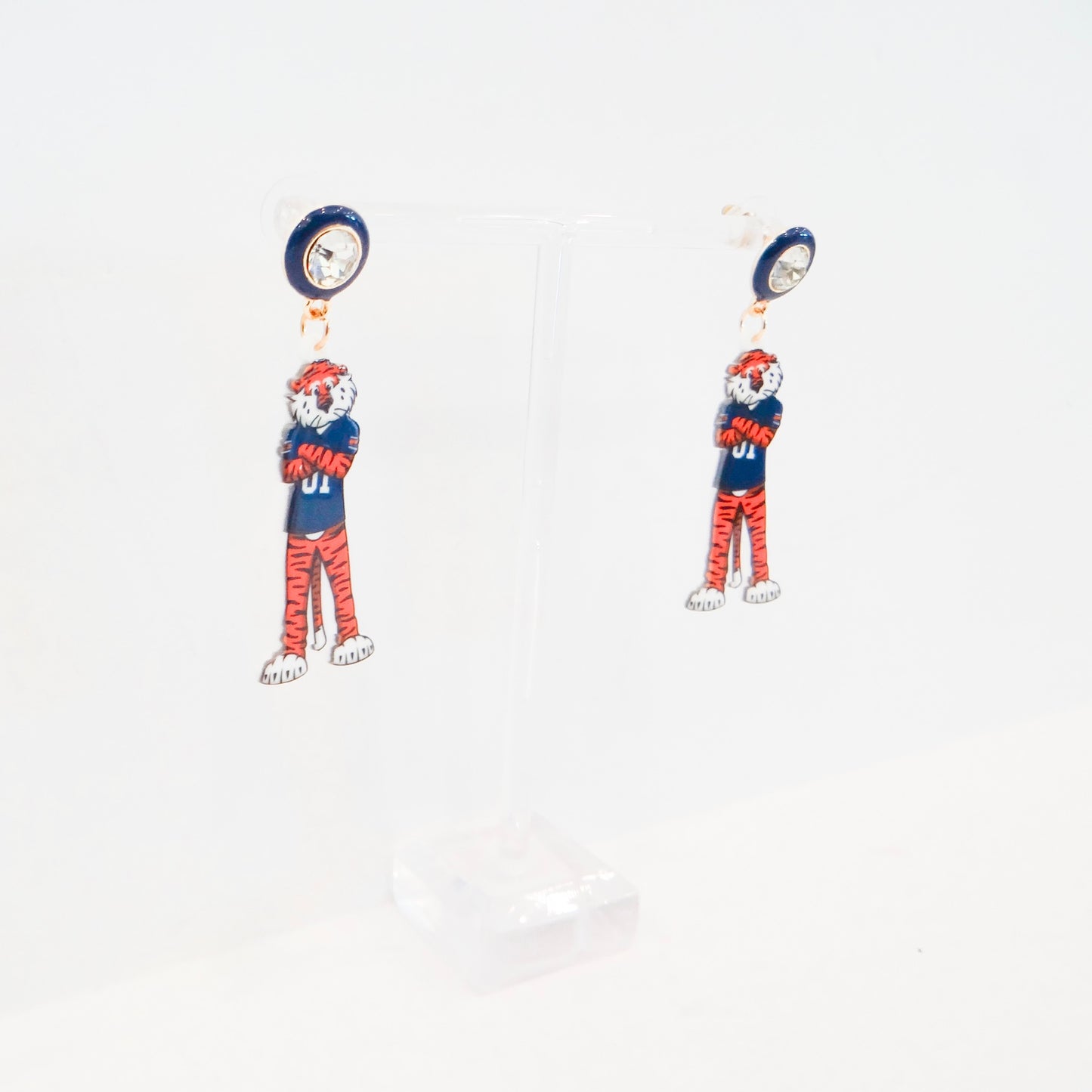 Auburn Aubie Resin Earrings