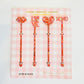 4 pack Love Stir Sticks
