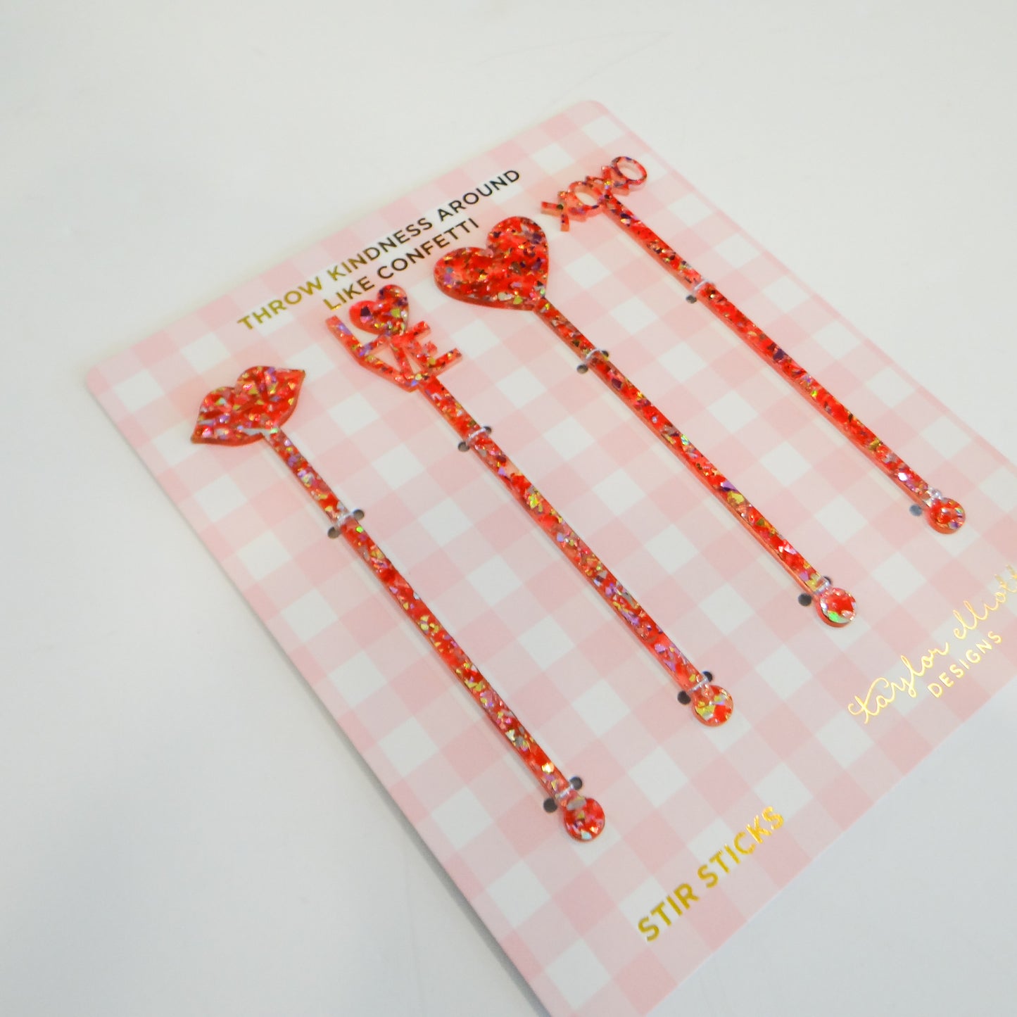 4 pack Love Stir Sticks
