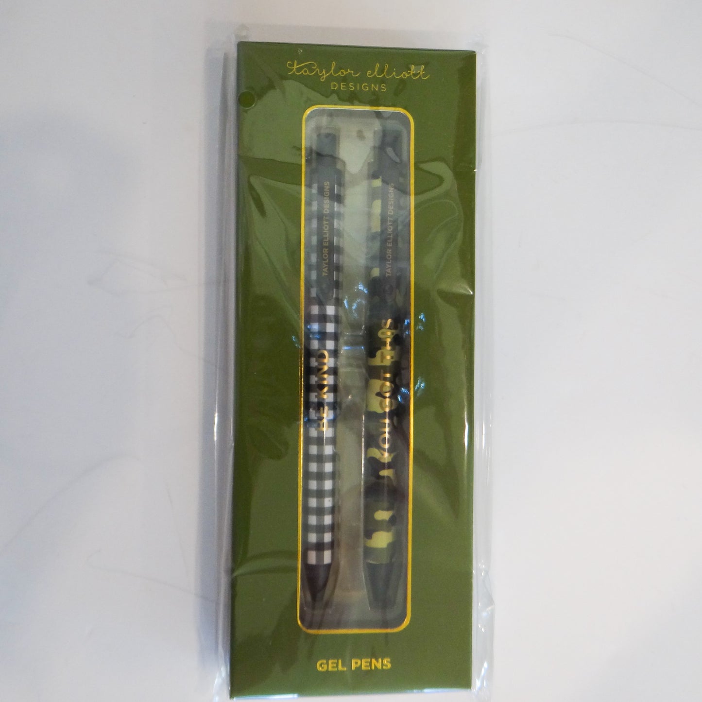 Camo and Gingham Gel Pen Set