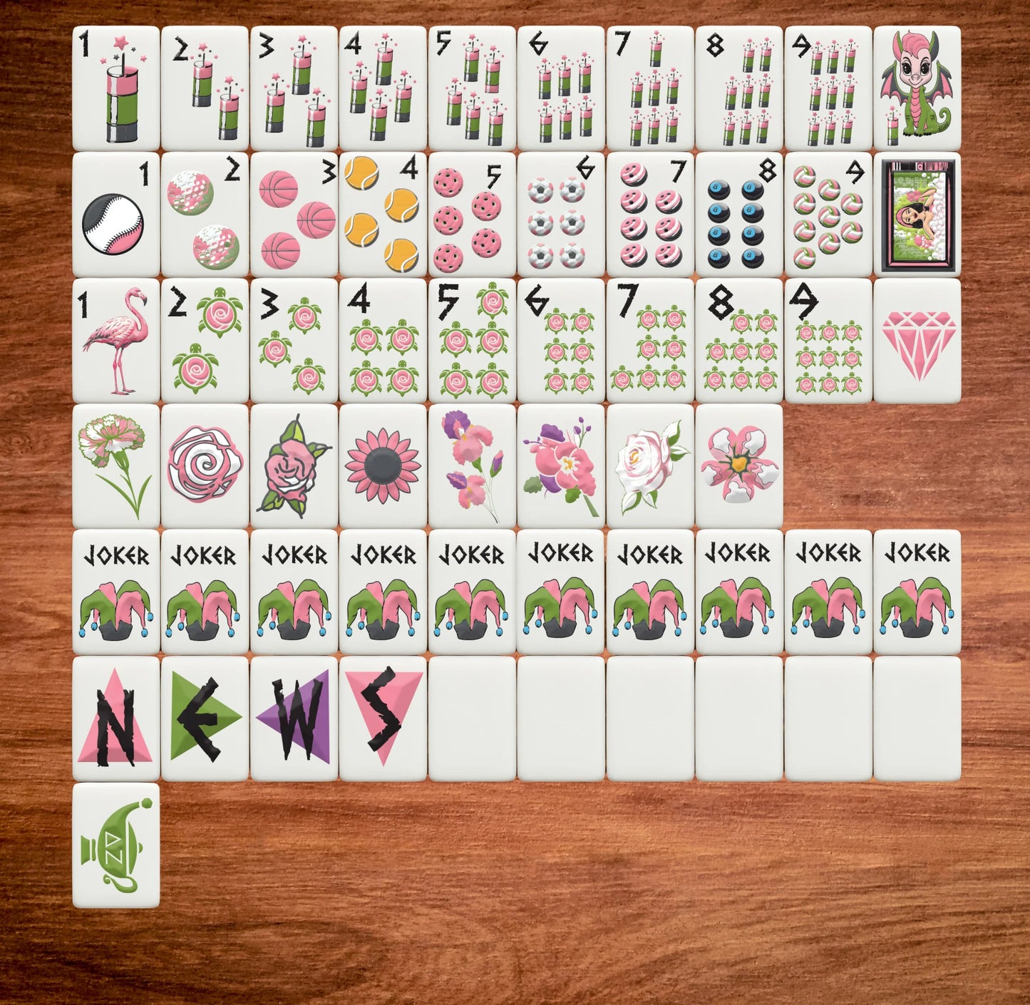 Sorority Mahjong Tiles
